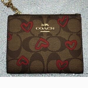 Coach Heart Snap Wallet